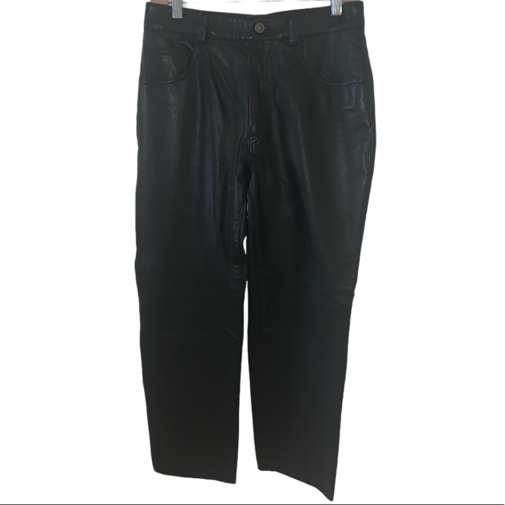 Express Black Leather Pants